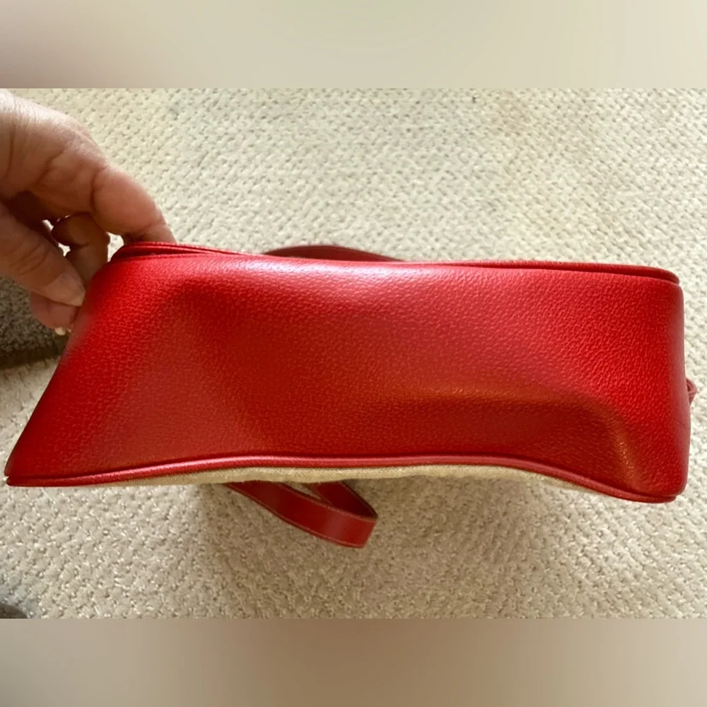 Anne Klein Red and Tan Crossbody Bag - Picture 9 of 9